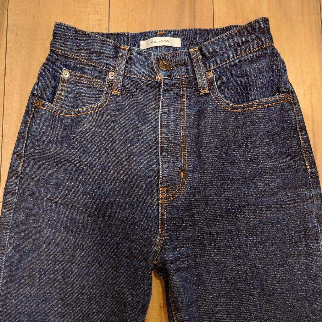 濃紺 MOUSSY MVS FLARE マウジー フレア デニム 24 赤耳