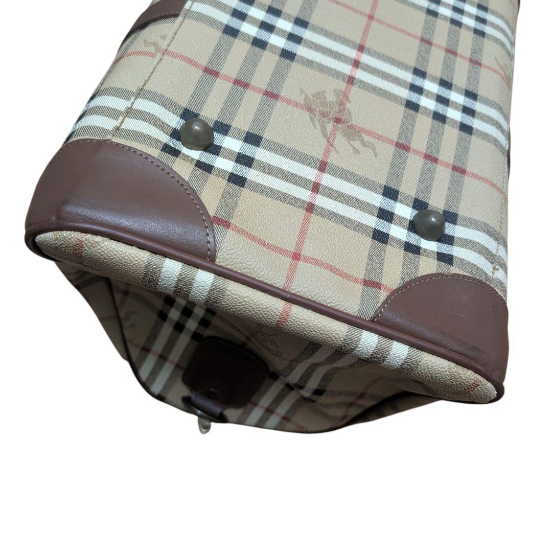 バーバリー　ボストンバッグ　ノバチェック　シャドーホース　2way PVC