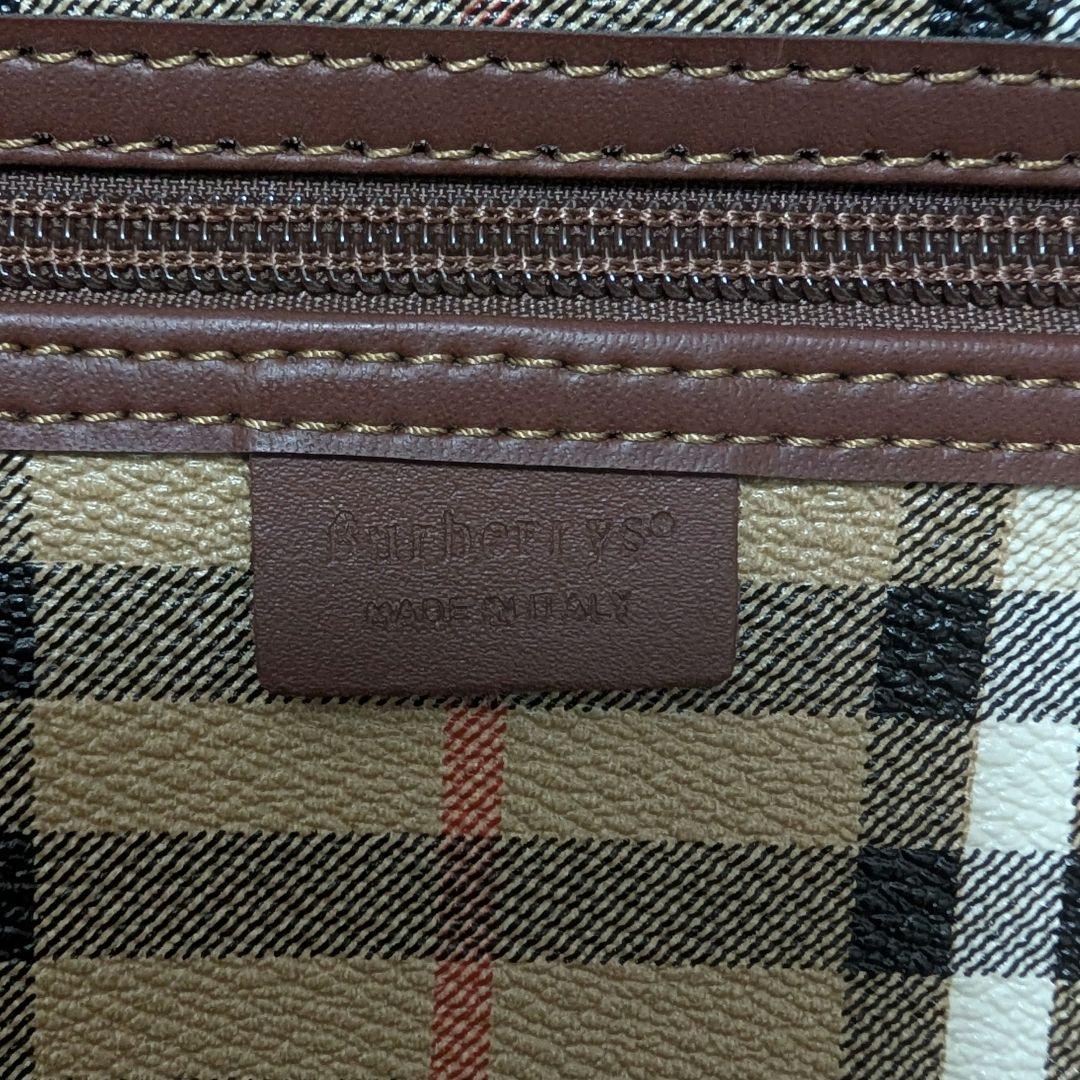 バーバリー　ボストンバッグ　ノバチェック　シャドーホース　2way PVC