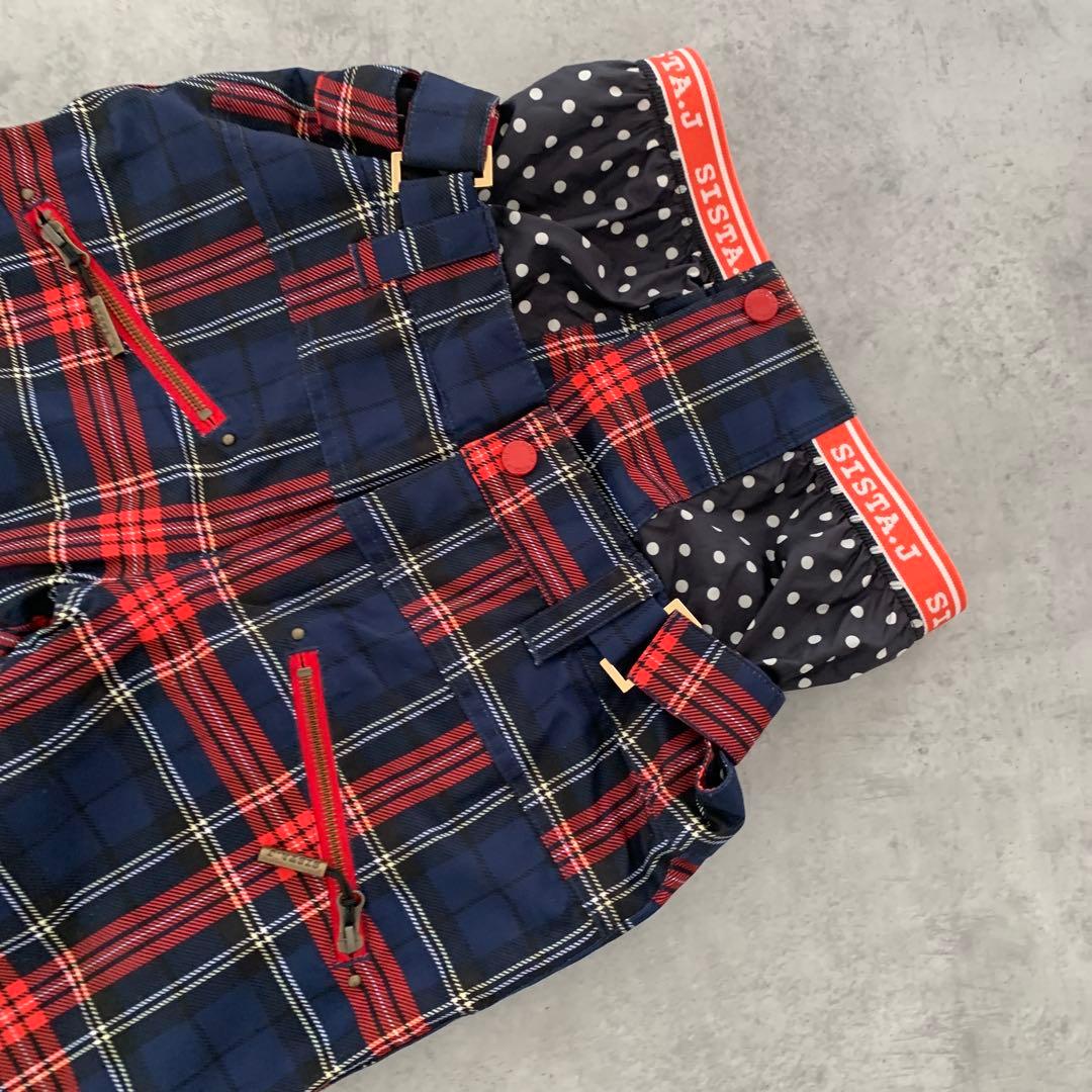 未使用級✨sista.Jスキー スノボ ウェア 上下セット レディース　チェック