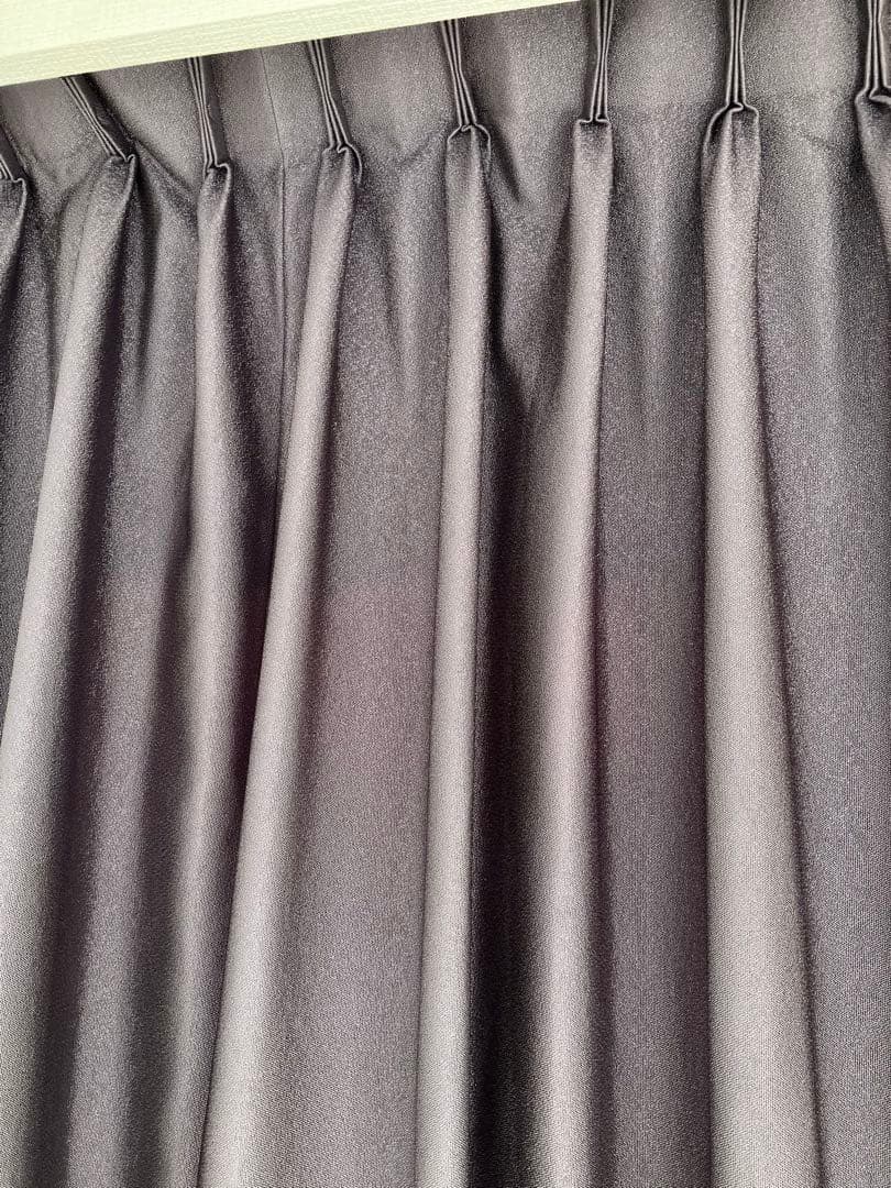 3枚ヒダドレープカーテン　122縦130横