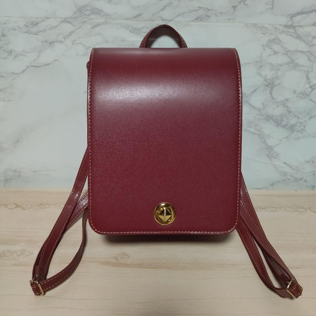 村瀬鞄行　大人のランドセル　ミミラン　バックパック　レッド　日本製