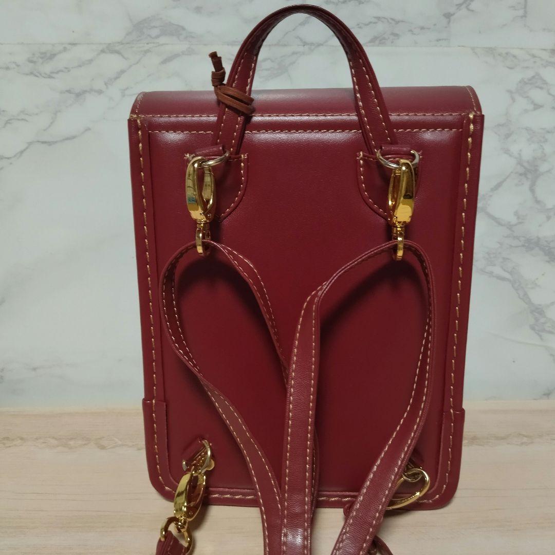 村瀬鞄行　大人のランドセル　ミミラン　バックパック　レッド　日本製