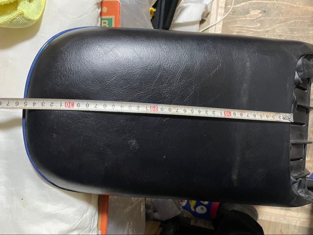 ZRX400 三段シート バイクシート 黒/青