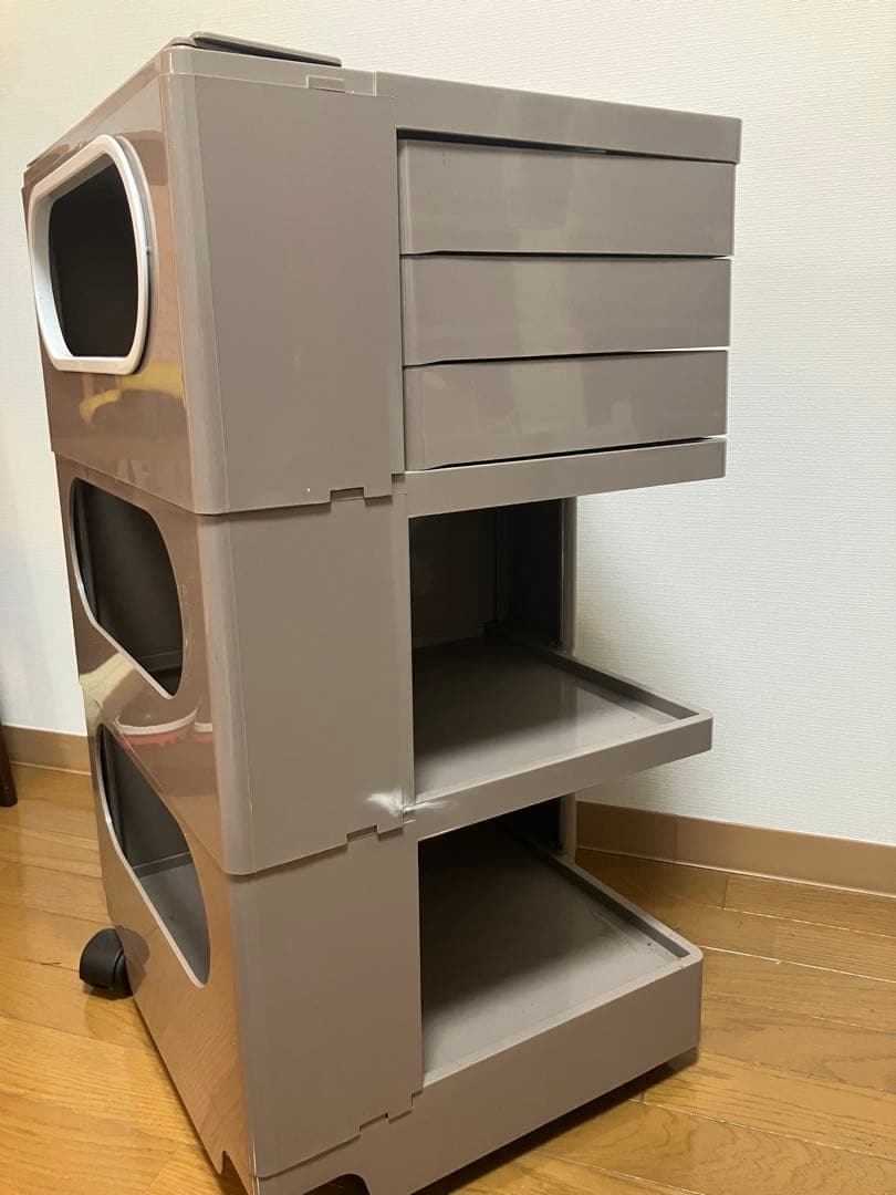 ボビーワゴン3段3トレイクミン　BOBYWAGON/サニカー、インナートレイ付属