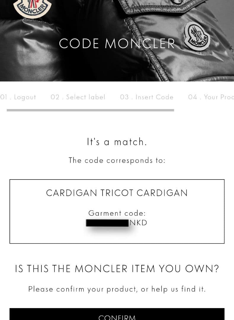 モンクレール カーディガン ニット ダウン レディース 白 アイボリー S