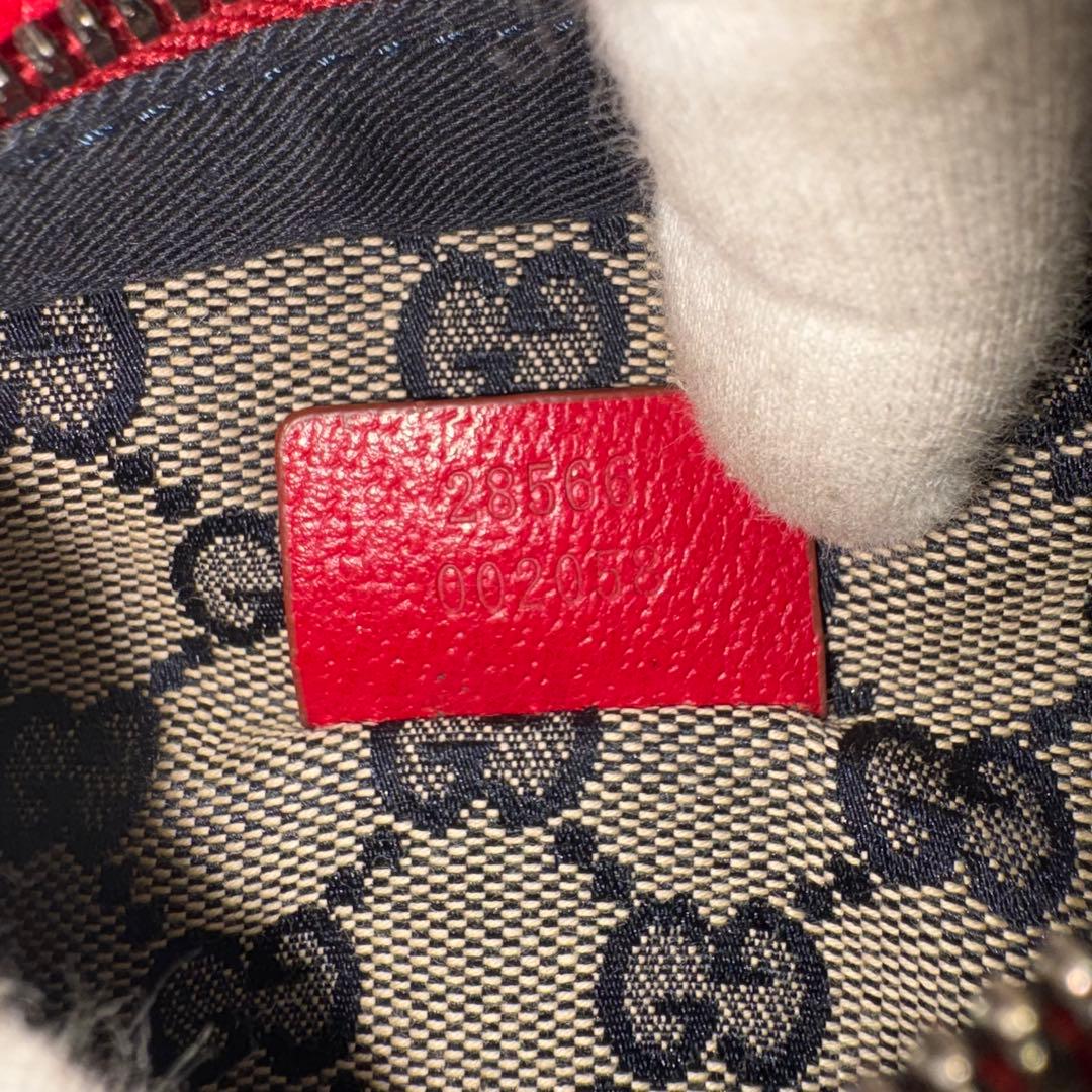 【希少カラー】グッチ GUCCI GGキャンバス シェリーライン ボディーバッグ