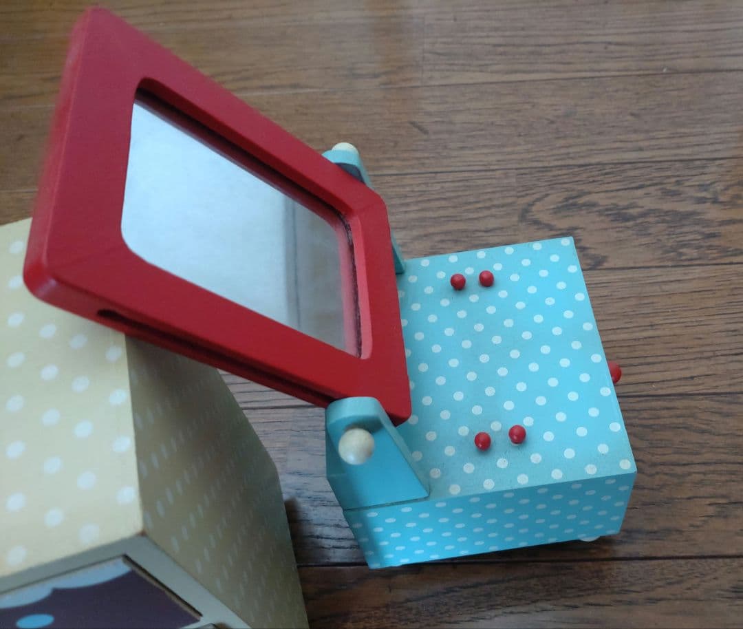 decole　デコレ　木製　インテリア　棚　鏡　ドレッサー　フォトフレーム