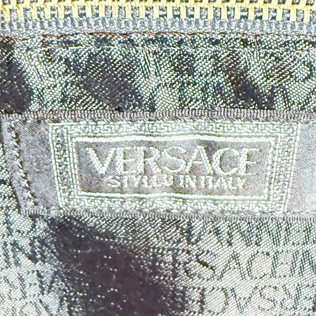 VERSACE ヴェルサーチ ボストンバッグ サンバースト レザー　黒