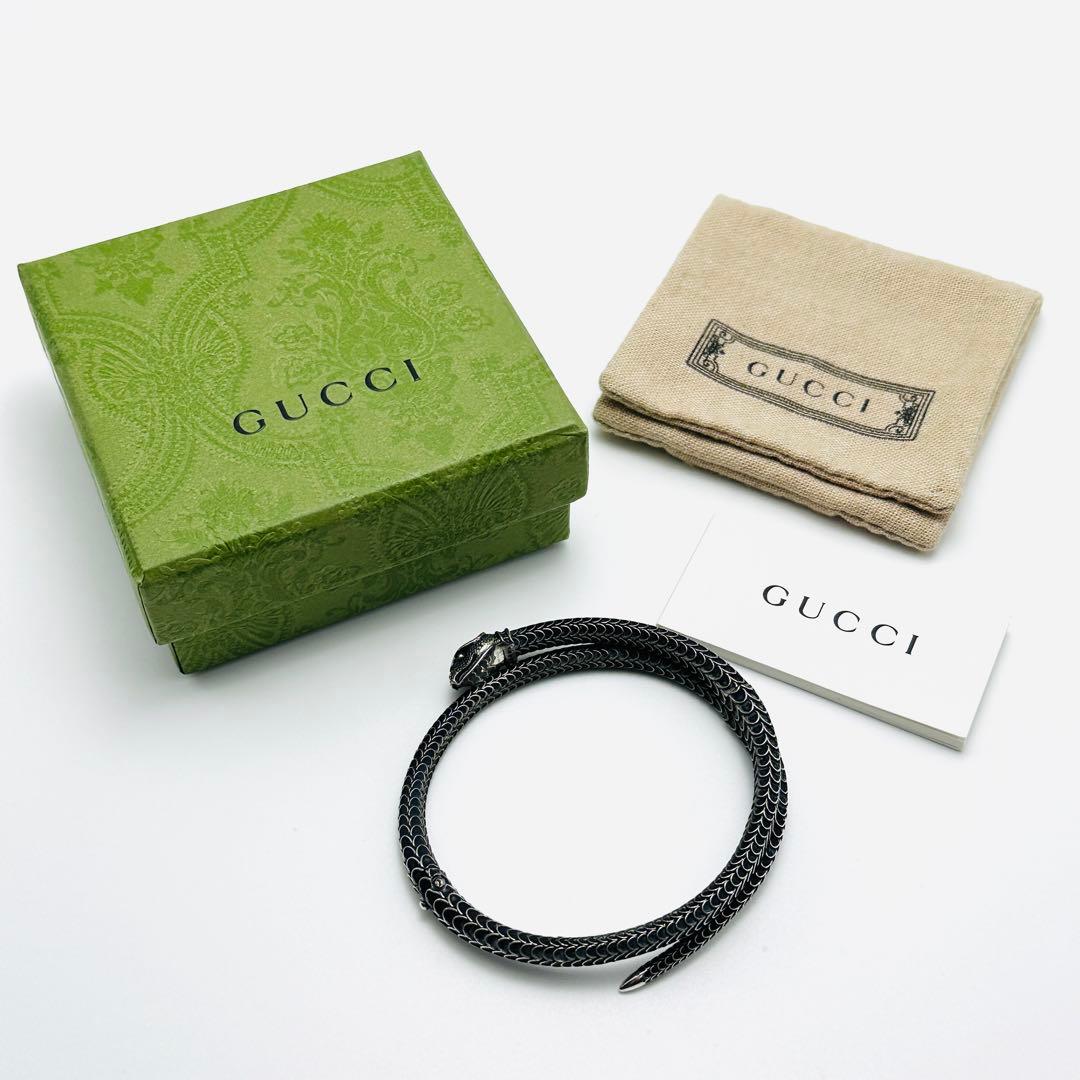 GUCCI ガーデンスネーク　シルバー　バングル　Ag925 ブレスレット　ヘビ
