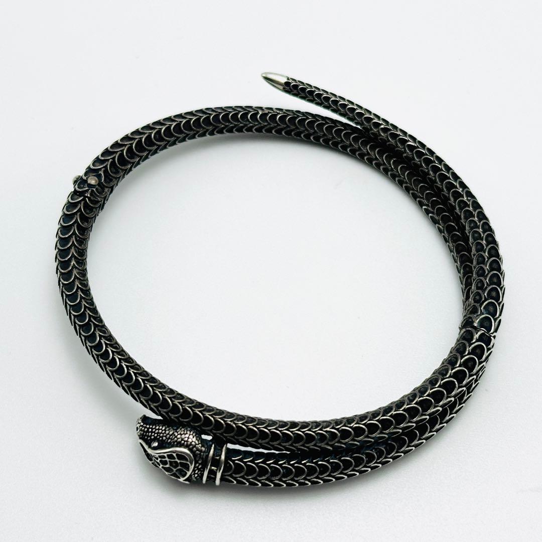 GUCCI ガーデンスネーク　シルバー　バングル　Ag925 ブレスレット　ヘビ