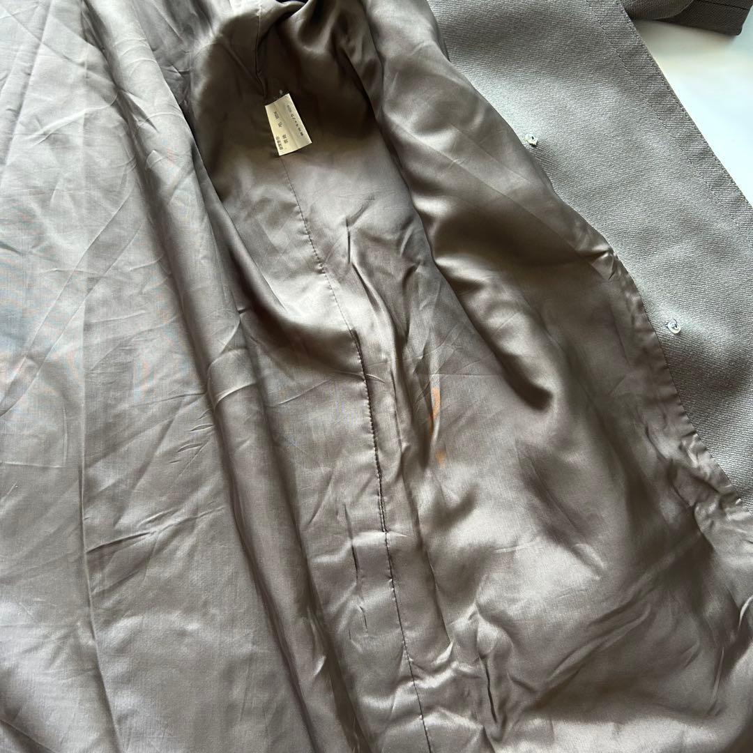 バレンシアガ　チェスターコート　ヴィンテージ　金ボタン　ロング　グレー　①