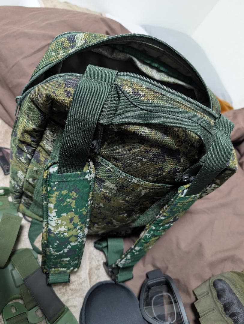 (官品) 台湾陸軍実物戦闘個装セット(背嚢 ゴーグル プロテクター 中華民国)