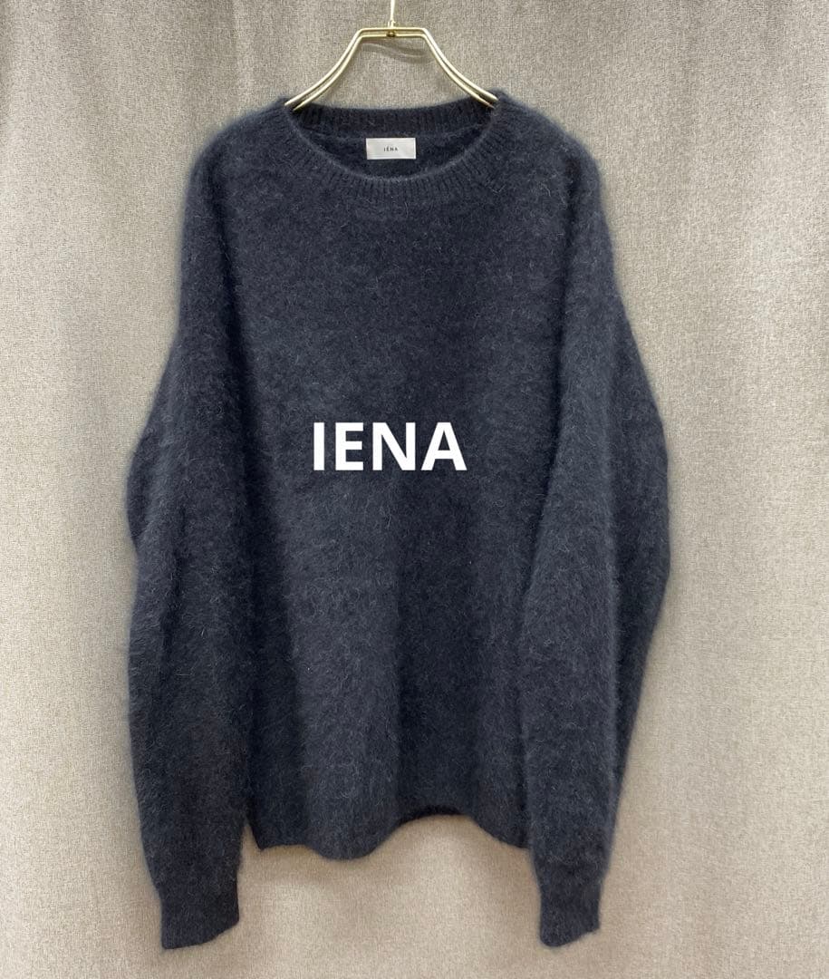 N451◯ IENA イエナ プルオーバー ラクーンニット ブラック