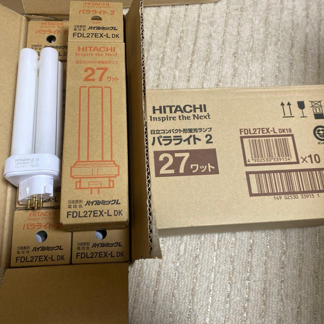 日立コンパクト形蛍光ランプ27Wパラライト2 【10本入×2箱】