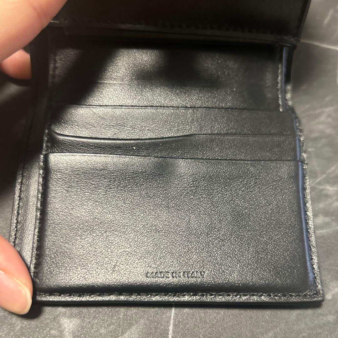 CELINE トリオンフ コンパクトウォレット ブラック 三つ折り財布