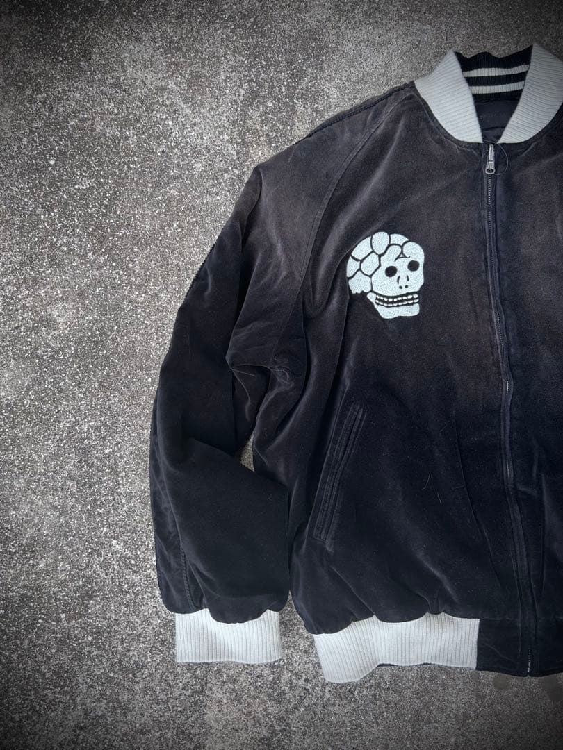 本日限定！L別珍スカジャンスーベニアジャケット両面アダムパテック