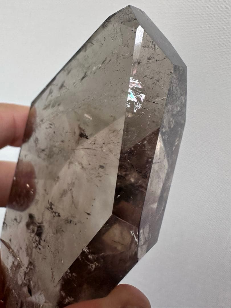 【金運· 魔除 ·浄化】煙水晶スモーキークォーツ フリーフォーム 置物A1343