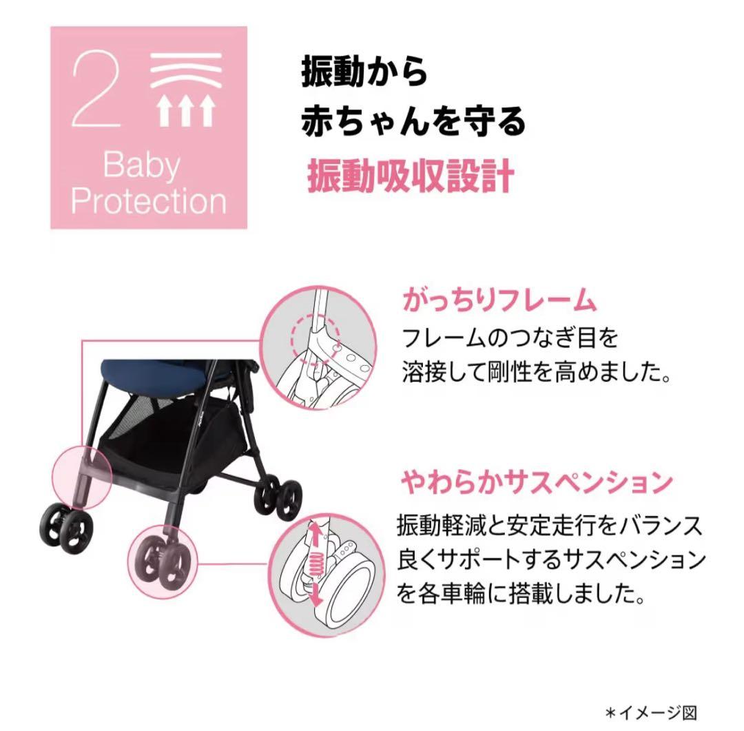 Aprica カルーンエアーメッシュ ネイビー