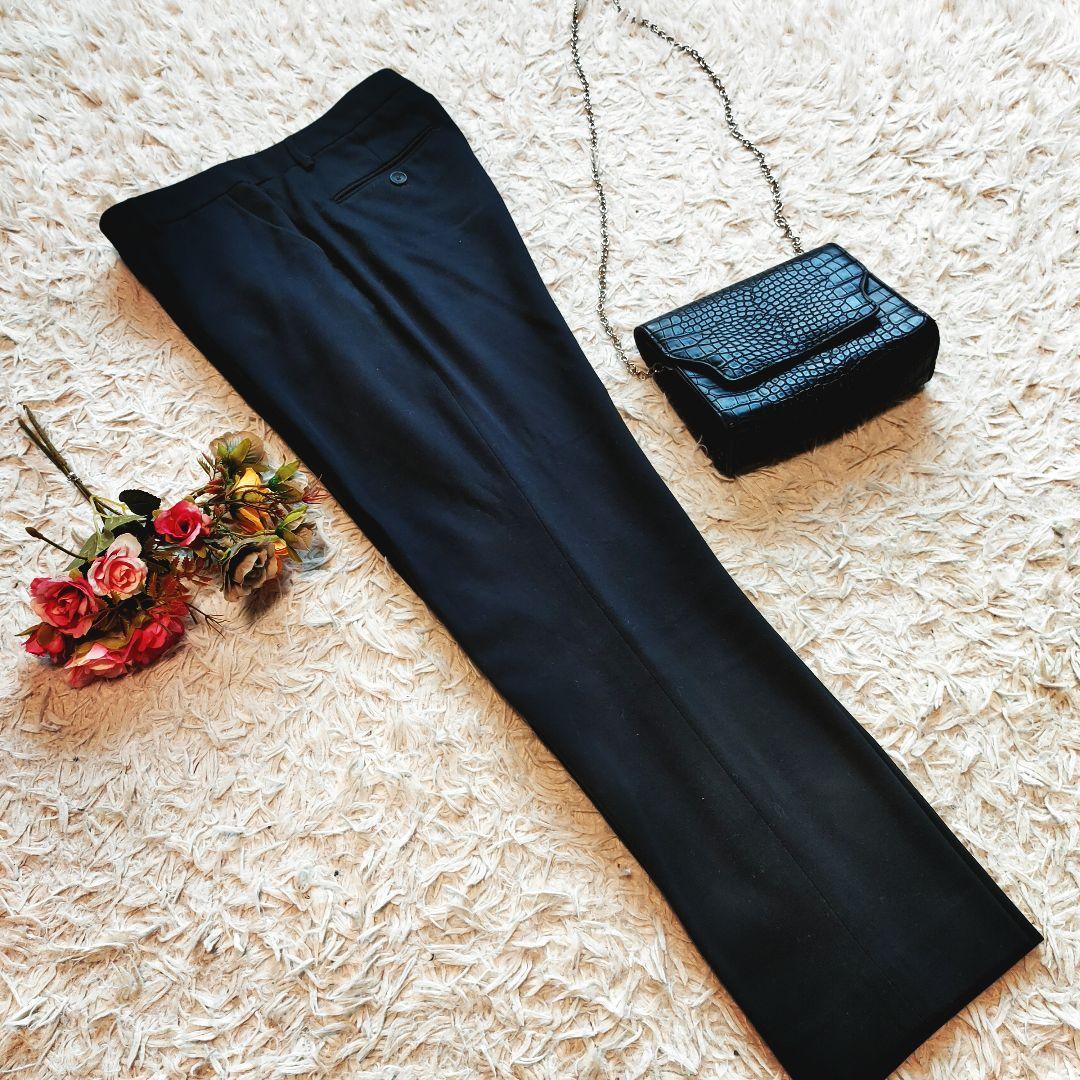 ポールスミス セットアップ スーツ スリムパンツ スカート 黒 花柄 40