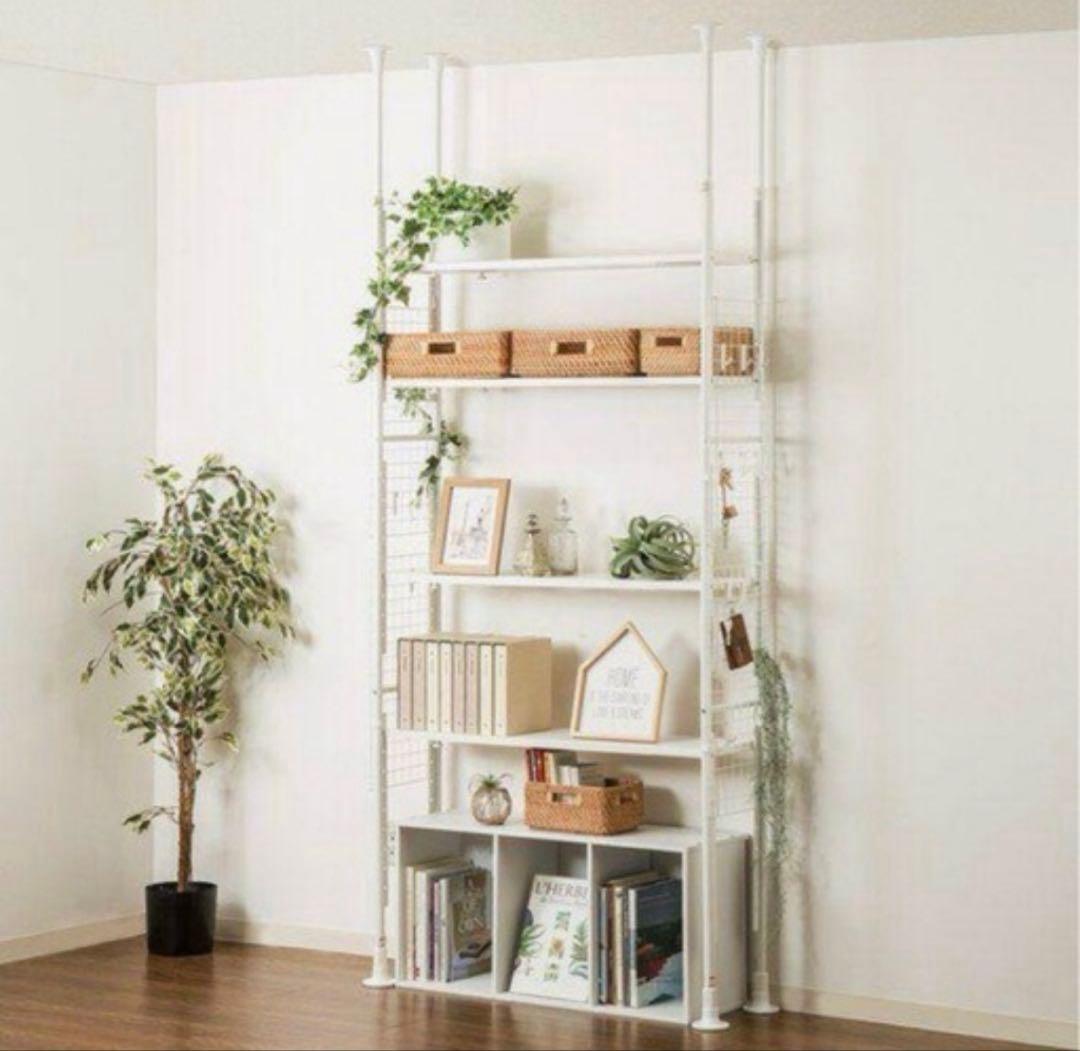 ニトリ　突っ張りシェルフアルゴス　ホワイト