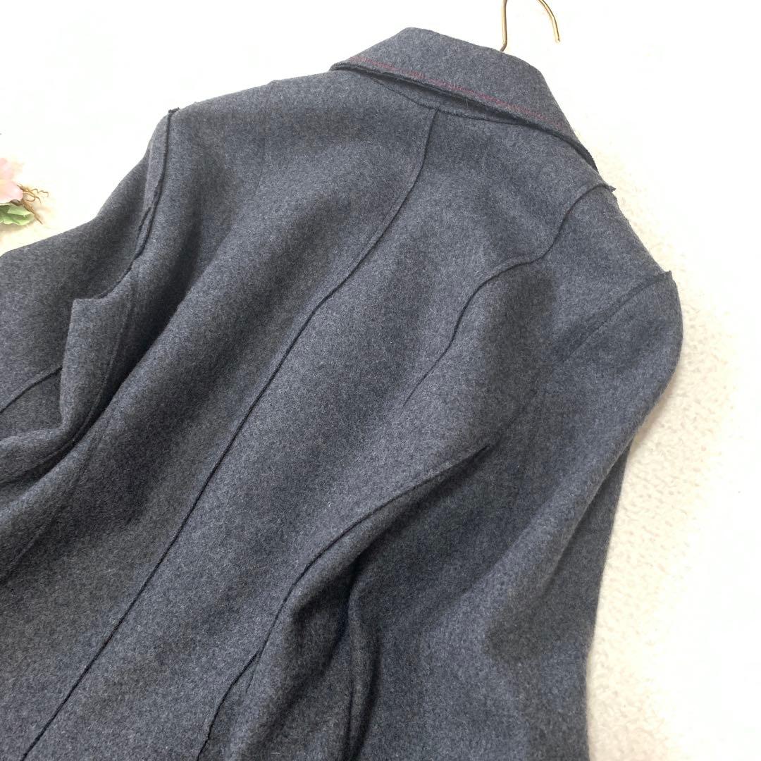 ★ ぷ一さん様　マックスマーラロングコート❤︎ダブルフェイス❤︎花柄刺繍Aライン　M