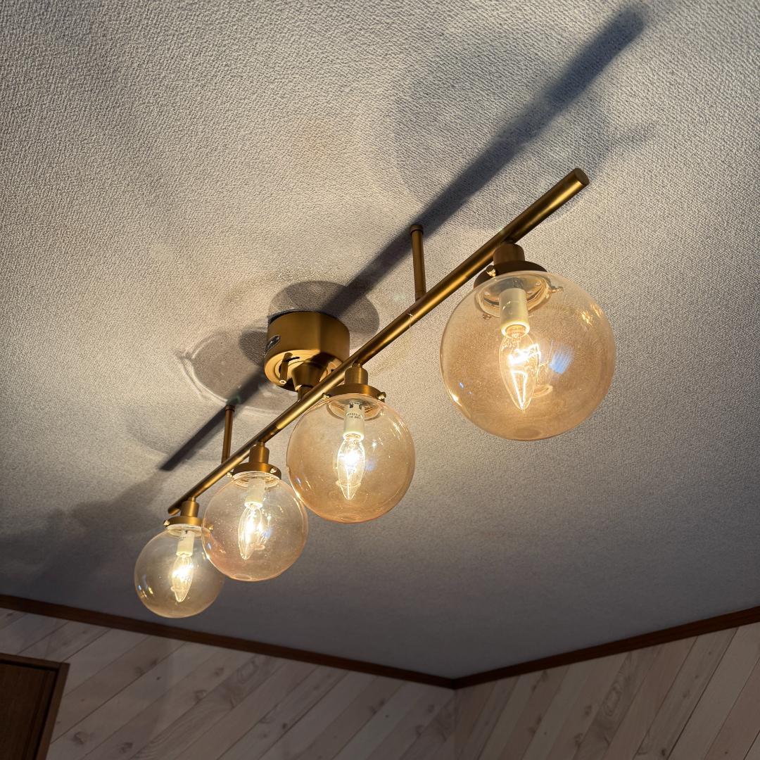 ハモサ ムーン4ランプ シーリングライト 照明 幅100cm