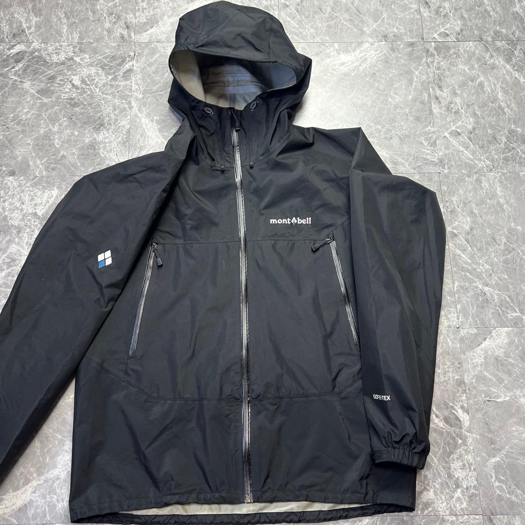 モンベル　レインダンサー　ジャケット　ゴアテックス　黒　L メンズ　アウトドア