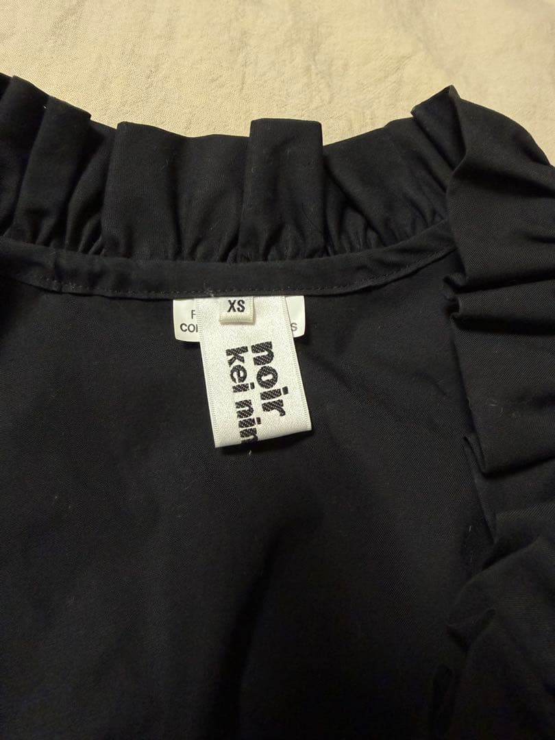 noir kei ninomiya フリル付き黒ショート丈XS