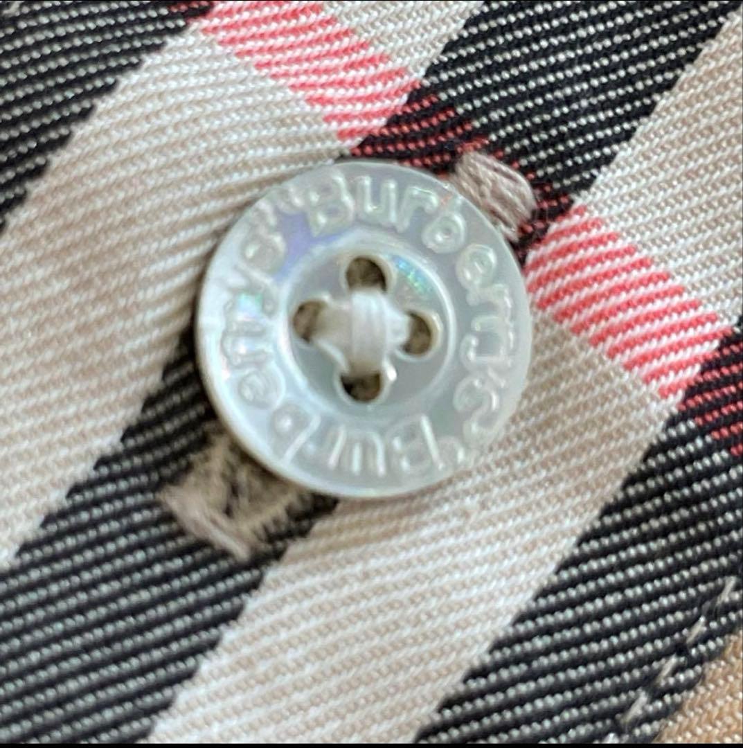 Burberrys　長袖シャツ　シャドーホース　ノバチェック　希少なリブ襟 M