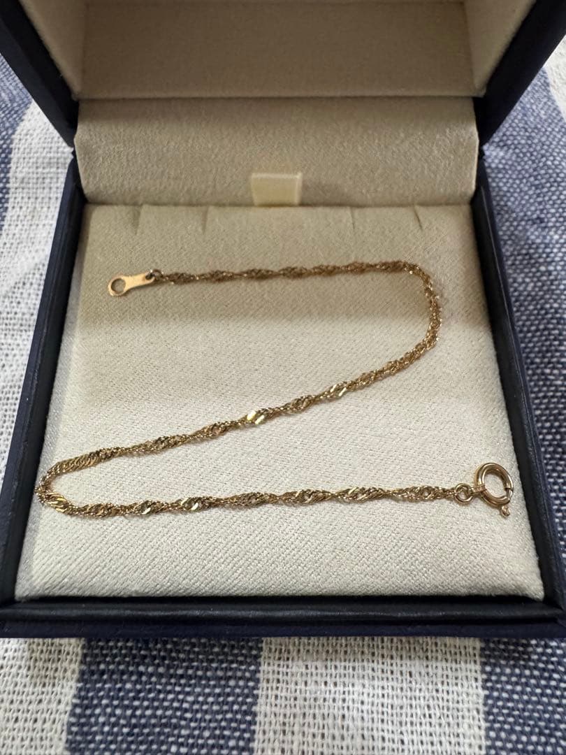 K18スクリューチェーンブレスレット