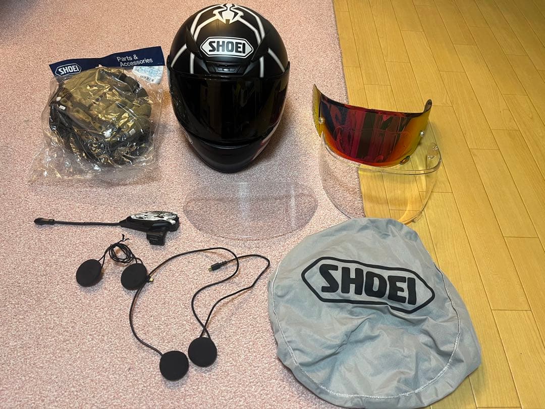 SHOEI Z-7マルケスモデルLサイズおまけ多数ビーコムSB5X、シールド他