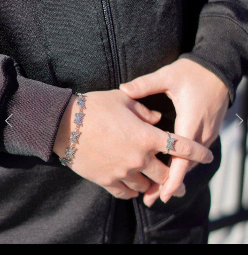 【ニードルス】シルバーブレスレット SV925 パピヨンL