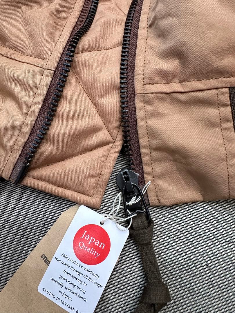 STUDIO D’ARTISAN 柿渋染めMA-1フライトジャケット L