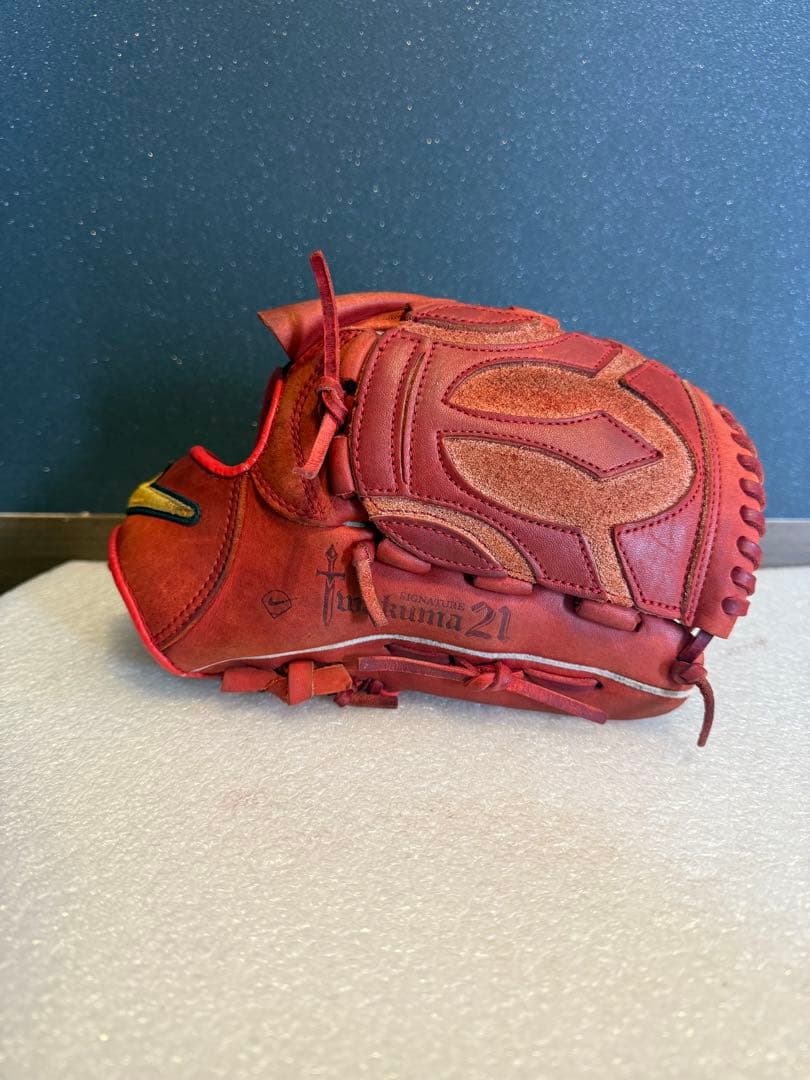 ★廃盤★希少★ NIKE ナイキ 軟式 少年用 グラブ 指カバー 岩隈モデル