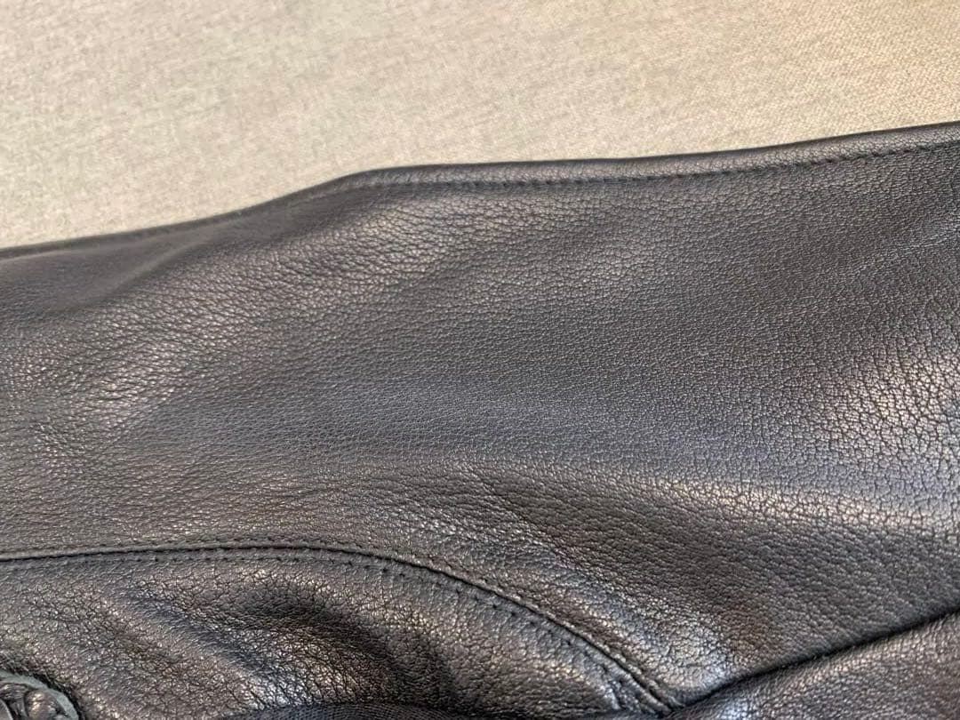 値下　マッカージュ　ブラックレザー　ライダースジャケット