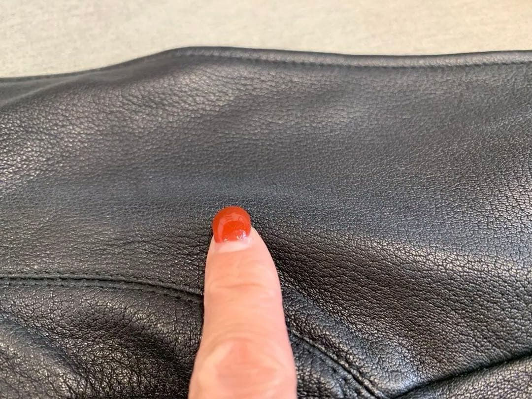 値下　マッカージュ　ブラックレザー　ライダースジャケット