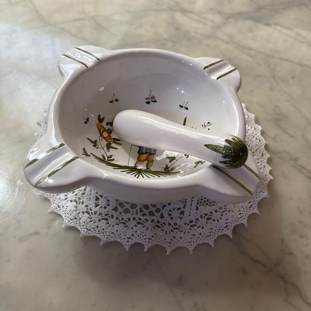 フランス　アンティーク　ヴィンテージ　ムスティエ　すり鉢　ボウル