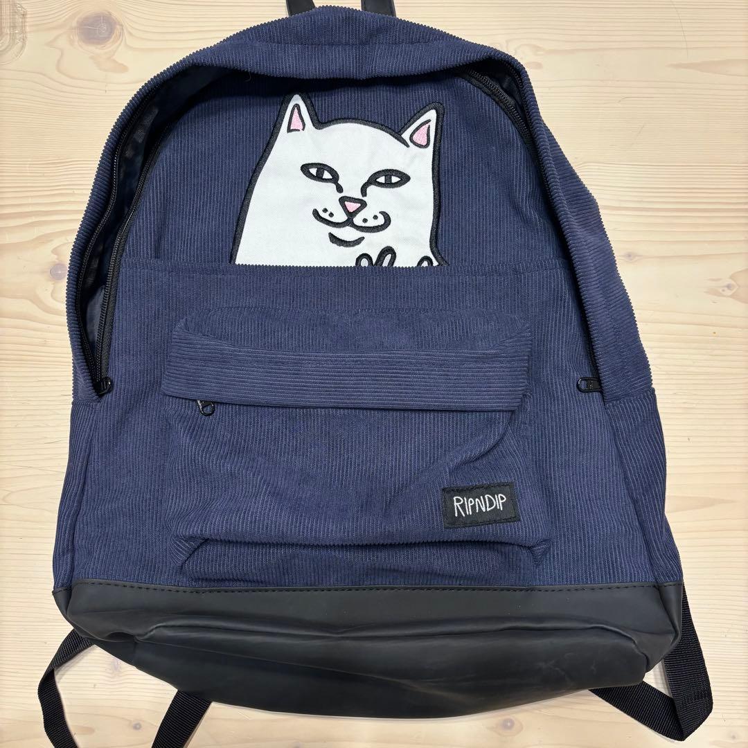 【美品】RIPNDIP リュック ネイビー コーデュロイ sk8