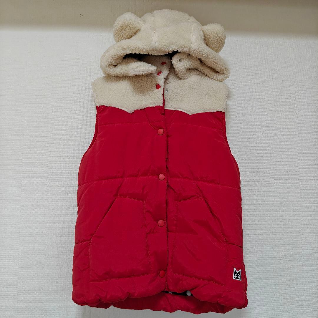 美品 hyoma ねこみみ中綿ベストM