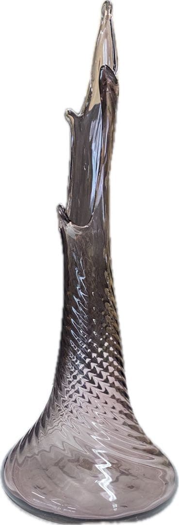 【琉球ガラス】　フラワースタンド　置物　花瓶 吹きガラス ガラス花瓶　インテリア