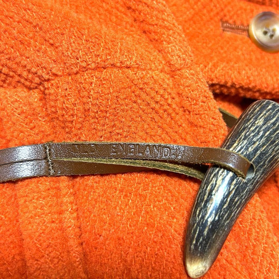 【希少色】オールドイングランド ダッフルコート ヘリンボーン オレンジ L