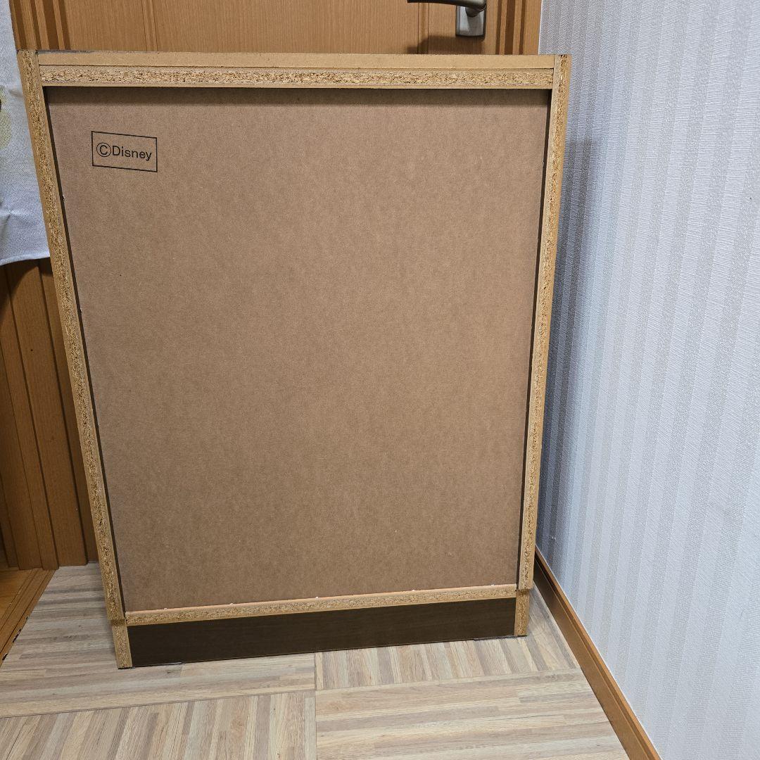 手渡し可能ディズニーベルメゾンミッキー木製ガラス扉付き収納ラック