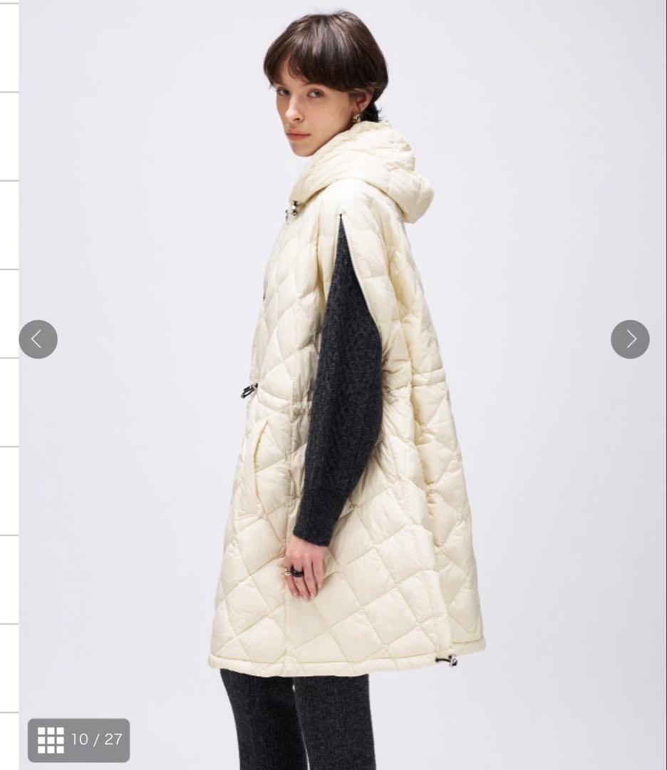 YUI新品タグ付　TAION 【洗える】シティ　ダウンケープ　今季完売品