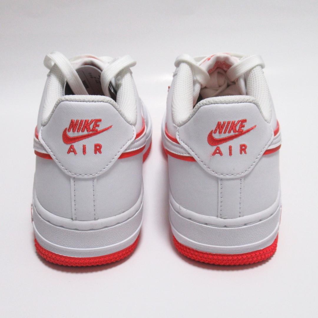 23cm 白 赤 ナイキ エアフォース1 GS ジュニア レディース