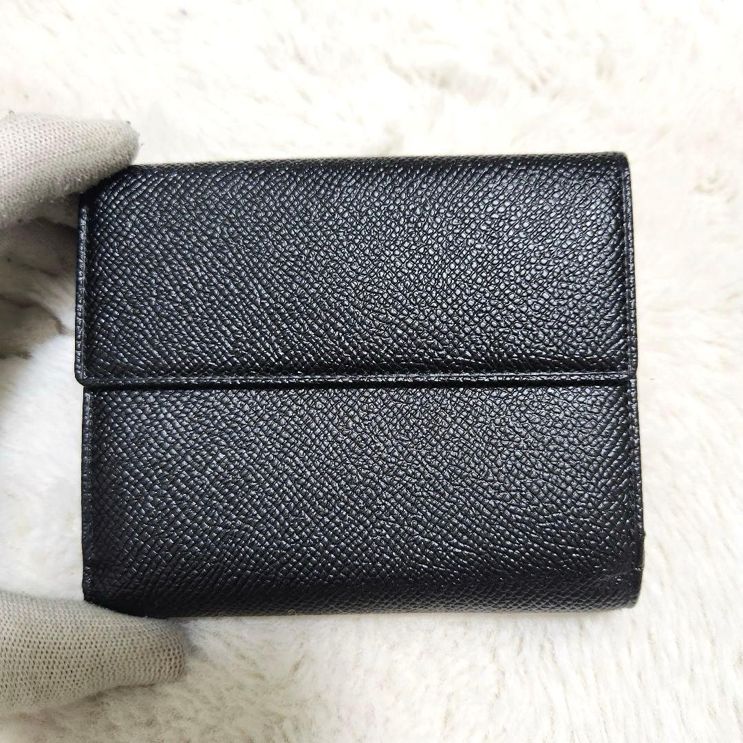 ✨新品未使用　付属品完備✨ブルガリ　二つ折り　サークルロゴ　ダブルホック　黒