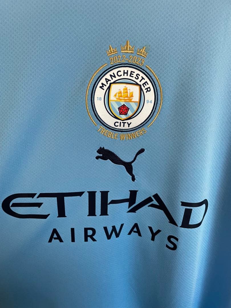 ニ*ザ様 マンチェスターシティ　2022-2023シーズン　トレブル　3冠　ユニ