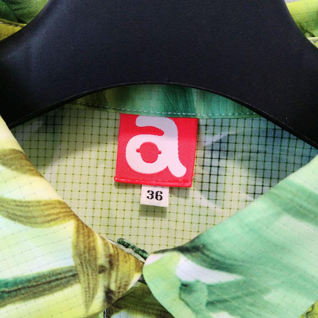 ■美品 archivio アルチビオ ロゴ刺繍 リーフプリントワンピース