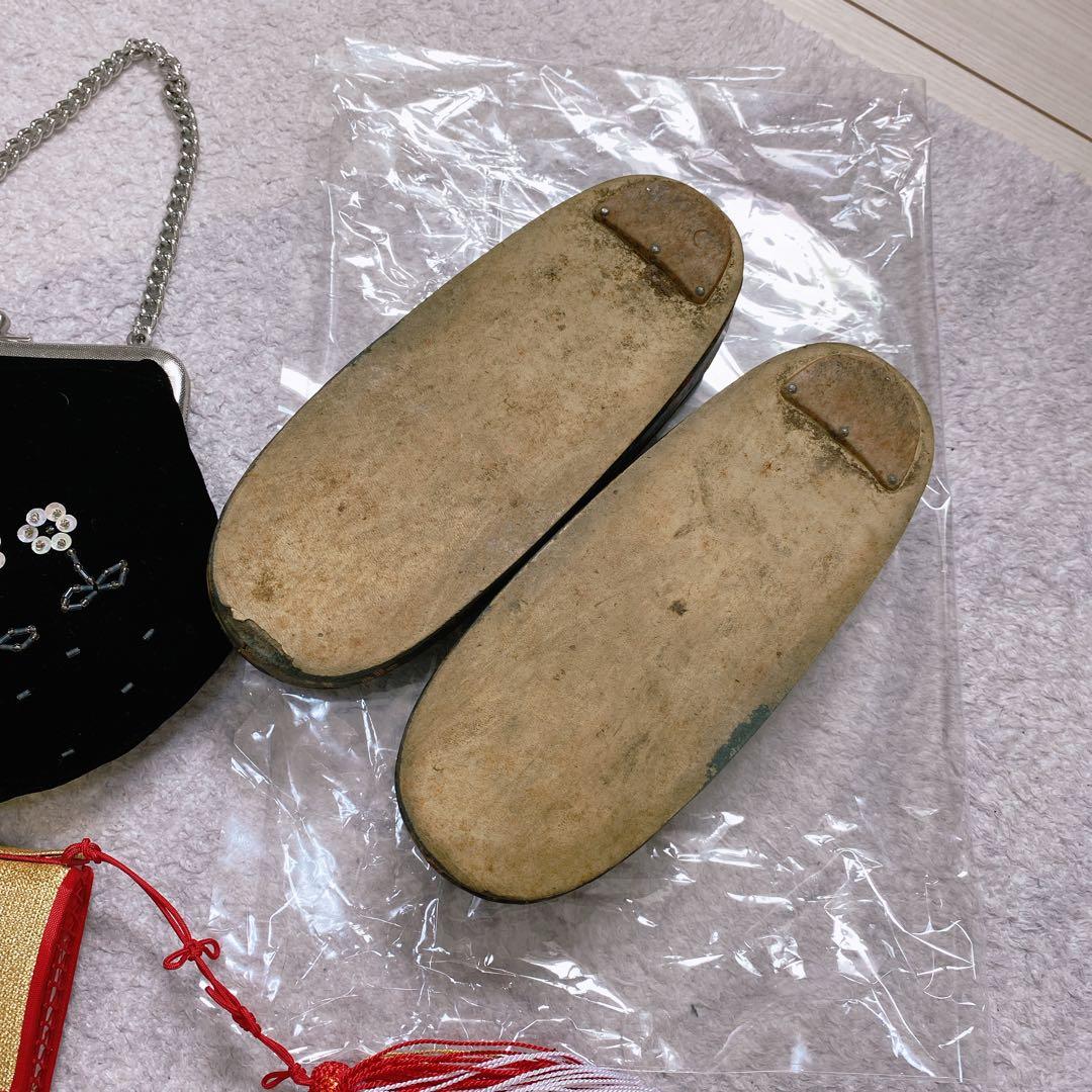 七五三 5歳 6歳 小さめ7歳 アンティーク 着物 作り帯 小物 セット