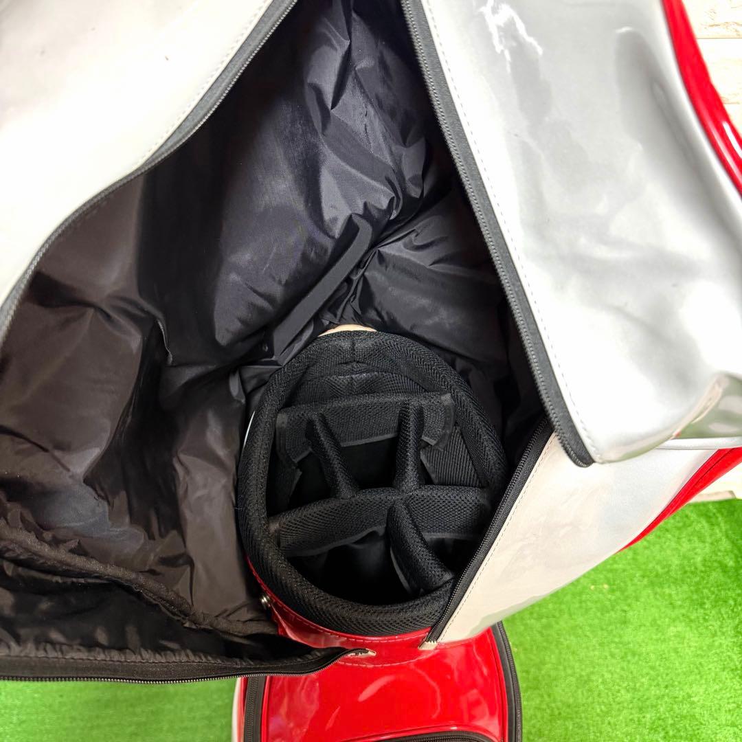 激レア　TOYOTA TOM’S エナメル　キャディーバッグ　中古美品　収納多数